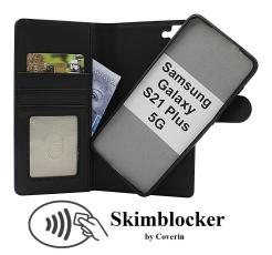 Skimblocker Samsung Galaxy S21 Plus 5G Magnet Lommebok Deksel