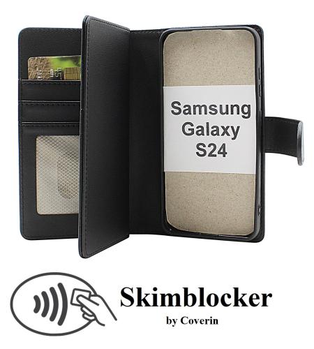 Skimblocker Samsung Galaxy S24 5G XL Magnet Lommebok Deksel