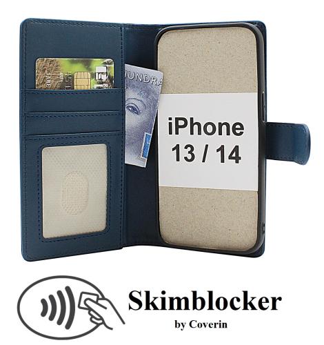 Skimblocker iPhone 13 / 14 Magnet Lommebok Deksel