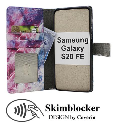 Skimblocker Samsung Galaxy S20 FE / S20 FE 5G Magnet Lommebok Deksel Design