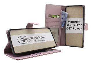 Skimblocker Motorola Moto G17 / G17 Power Lommebok Deksel