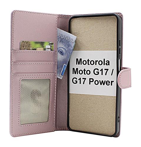 Skimblocker Motorola Moto G17 / G17 Power Lommebok Deksel