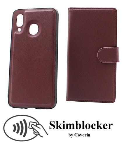 Skimblocker Samsung Galaxy A40 Magnet Lommebok Deksel