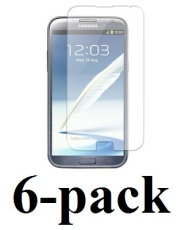 6-pakning Skjermbeskyttelse Samsung Galaxy Note 2