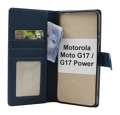 Skimblocker Motorola Moto G17 / G17 Power Lommebok Deksel