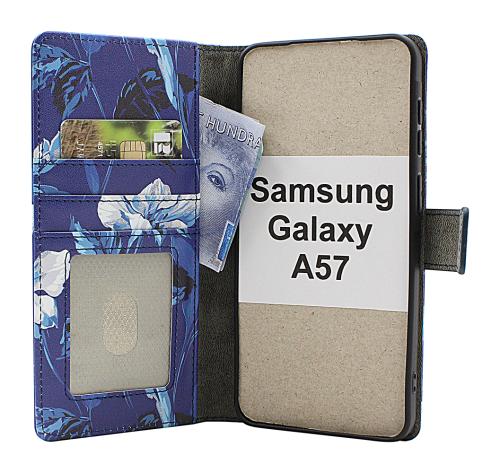 Skimblocker Samsung Galaxy A57 5G Lommebok Deksel Design