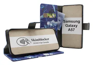 Skimblocker Samsung Galaxy A57 5G Lommebok Deksel Design