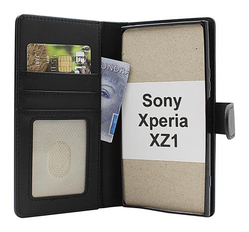 Skimblocker Sony Xperia XZ1 Magnet Lommebok Deksel