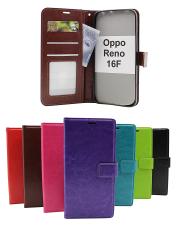Crazy Horse Oppo Reno 16F Lommebok Deksel