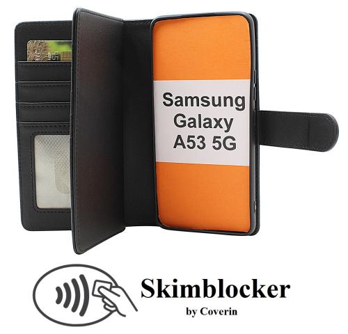 Skimblocker Samsung Galaxy A53 5G XL Lommebok Deksel