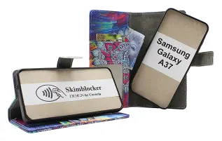 Skimblocker Samsung Galaxy A37 5G Magnet Lommebok Deksel Design