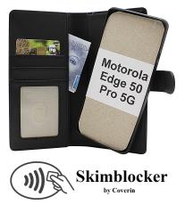 Skimblocker Motorola Edge 50 Pro 5G Magnet Lommebok Deksel