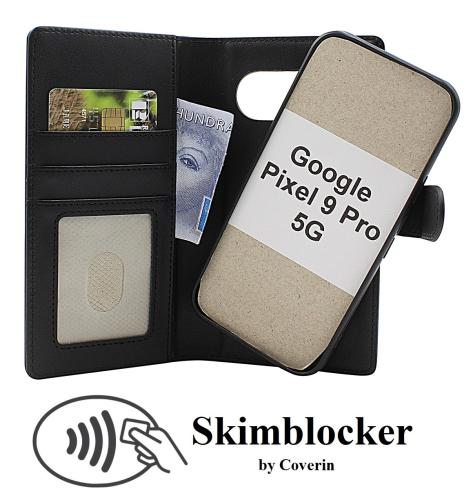 Skimblocker Google Pixel 9 / Pixel 9 Pro 5G Magnet Lommebok Deksel