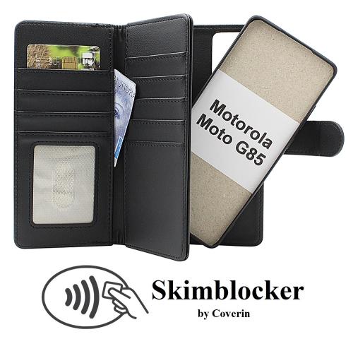 Skimblocker Motorola Moto G85 XL Magnet Lommebok Deksel