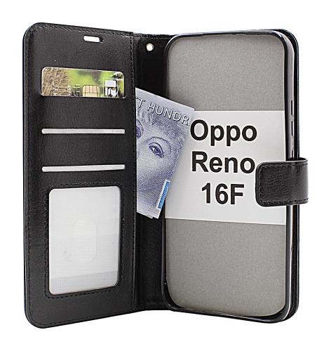 Crazy Horse Oppo Reno 16F Lommebok Deksel