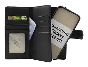 Skimblocker Samsung Galaxy S22 5G (SM-S901B/DS) XL Magnet Lommebok Deksel