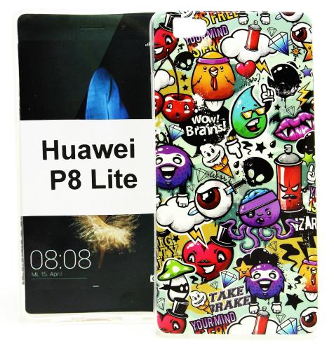 TPU Designdeksel Huawei P8 Lite