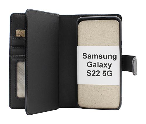 Skimblocker Samsung Galaxy S22 5G (SM-S901B/DS) XL Magnet Lommebok Deksel