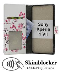Skimblocker Sony Xperia 1 VII Lommebok Deksel Design