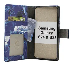 Skimblocker Samsung Galaxy S24 / S25 Lommebok Deksel Design