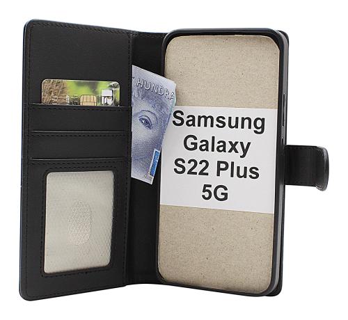 Skimblocker Samsung Galaxy S22 Plus 5G Magnet Lommebok Deksel
