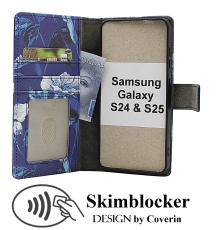 Skimblocker Samsung Galaxy S24 / S25 Lommebok Deksel Design