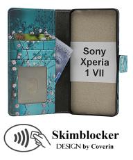 Skimblocker Sony Xperia 1 VII Lommebok Deksel Design