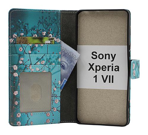 Skimblocker Sony Xperia 1 VII Lommebok Deksel Design