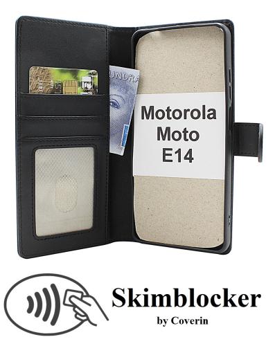 Skimblocker Motorola Moto E14 Lommebok Deksel