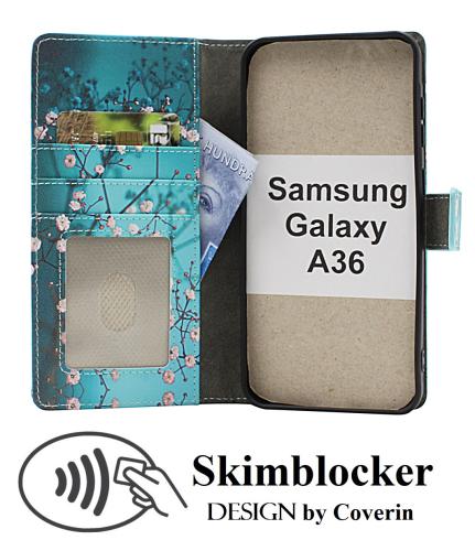 Skimblocker Samsung Galaxy A36 Lommebok Deksel Design