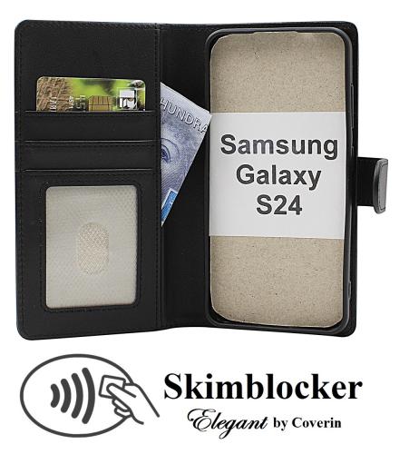 Skimblocker Samsung Galaxy S24 5G Lommebok Deksel