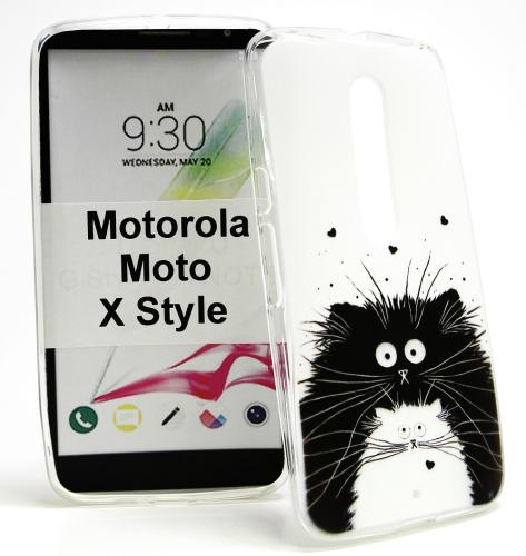 TPU Designdeksel Motorola Moto X Style
