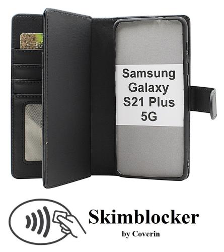 Skimblocker Samsung Galaxy S21 Plus 5G XL Magnet Lommebok Deksel