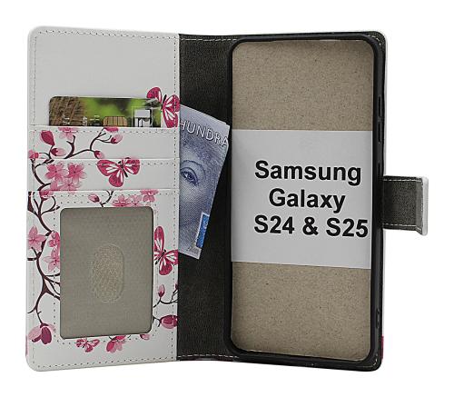 Skimblocker Samsung Galaxy S24 / S25 Lommebok Deksel Design