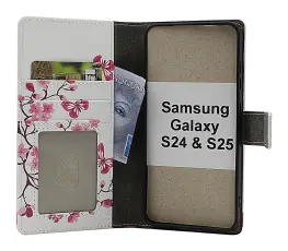 Skimblocker Samsung Galaxy S24 / S25 Lommebok Deksel Design