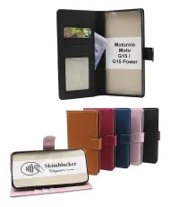 Skimblocker Motorola Moto G15 / G15 Power Lommebok Deksel