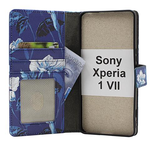 Skimblocker Sony Xperia 1 VII Lommebok Deksel Design