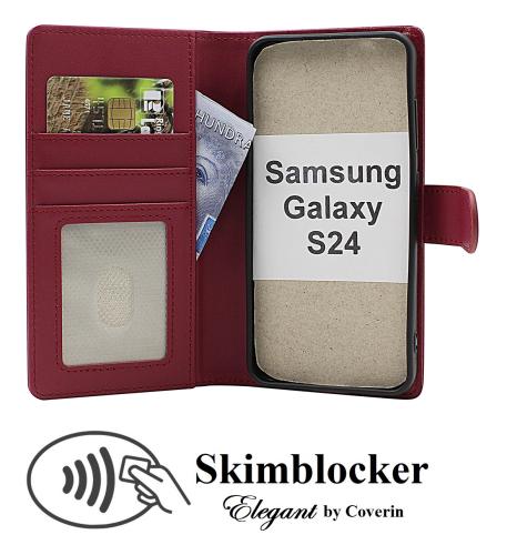 Skimblocker Samsung Galaxy S24 5G Lommebok Deksel