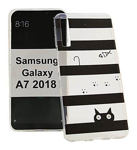 TPU Designdeksel Samsung Galaxy A7 2018 (A750FN/DS)