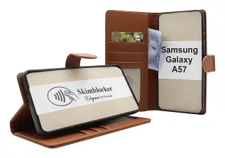 Skimblocker Samsung Galaxy A57 5G Lommebok Deksel