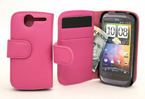 Lommebok-etui HTC Desire, Hotpink