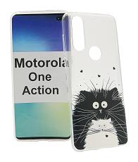 TPU Designdeksel Motorola One Action