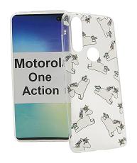 TPU Designdeksel Motorola One Action