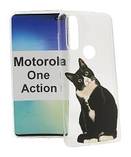 TPU Designdeksel Motorola One Action