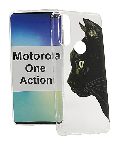 TPU Designdeksel Motorola One Action