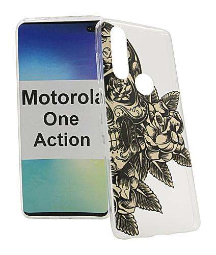 TPU Designdeksel Motorola One Action