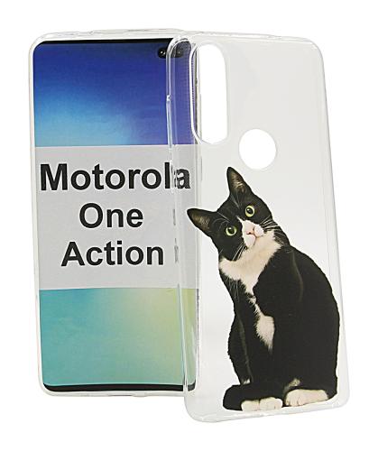 TPU Designdeksel Motorola One Action