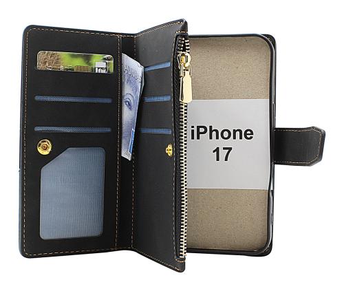 XL iPhone 17 Luksus Lommebok Deksel