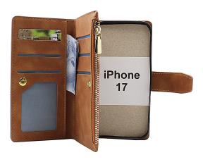 XL iPhone 17 Luksus Lommebok Deksel