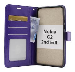 Crazy Horse Wallet Nokia C2 2nd Edition